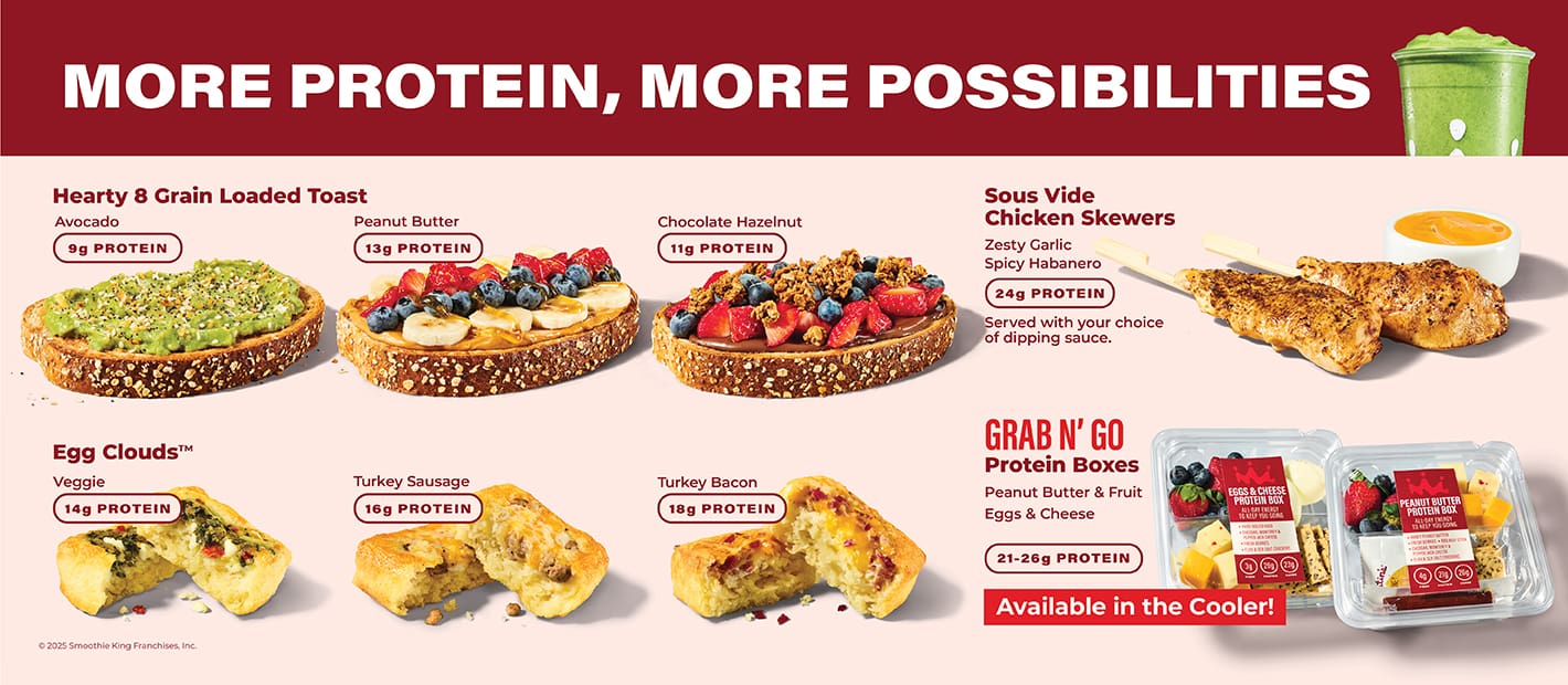 More Protein, More Possibilities: Smoothie King’s New Power Eats